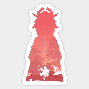 Yae Miko Landscape Sticker